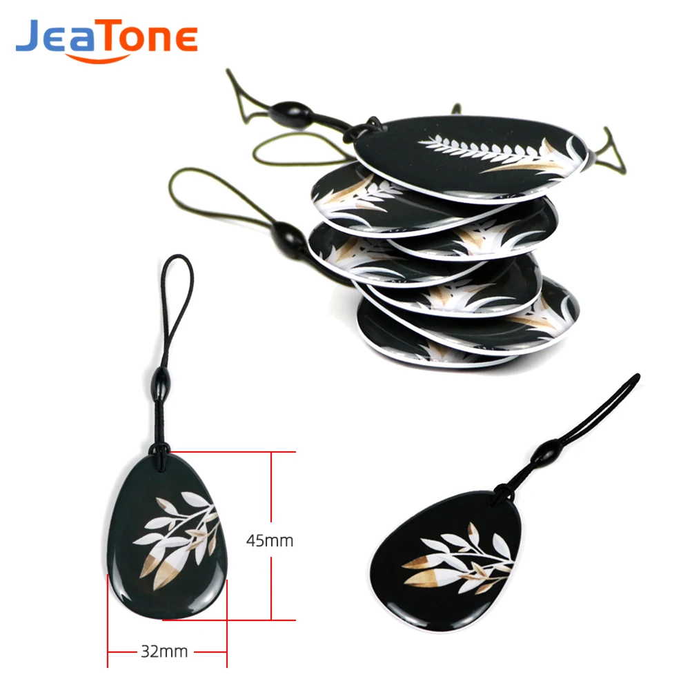 Jeatone 10 Pcs IC/ID Card For Video Intercom Entry Access Control IC Card 13.56MHz & ID Card 125KHz 1 Millisecond Delay