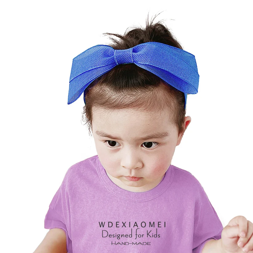 

Women Cute Big Bows Hairband Headband For Baby Girls HairBands Sweet Korea Linen Bowknot Hair Hoop Fashion Kids Hair Accessories