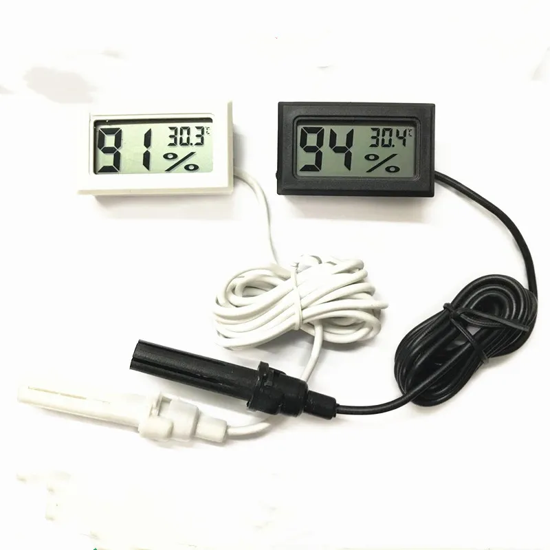 

Mini LCD Digital Thermometer Hygrometer Temperature Indoor Convenient Temperature Sensor Humidity Meter Gauge Instruments Cable