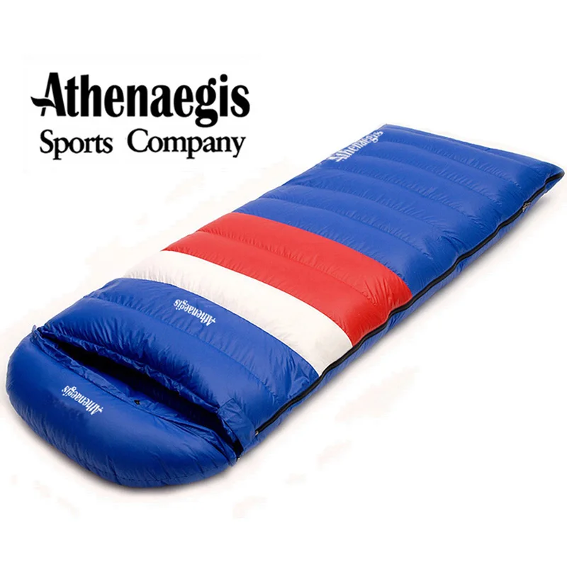 Athenaegis Ultralight Goose Down 600g/800g/1000g Filling Envelope Breathable Lazy Sleeping Bag