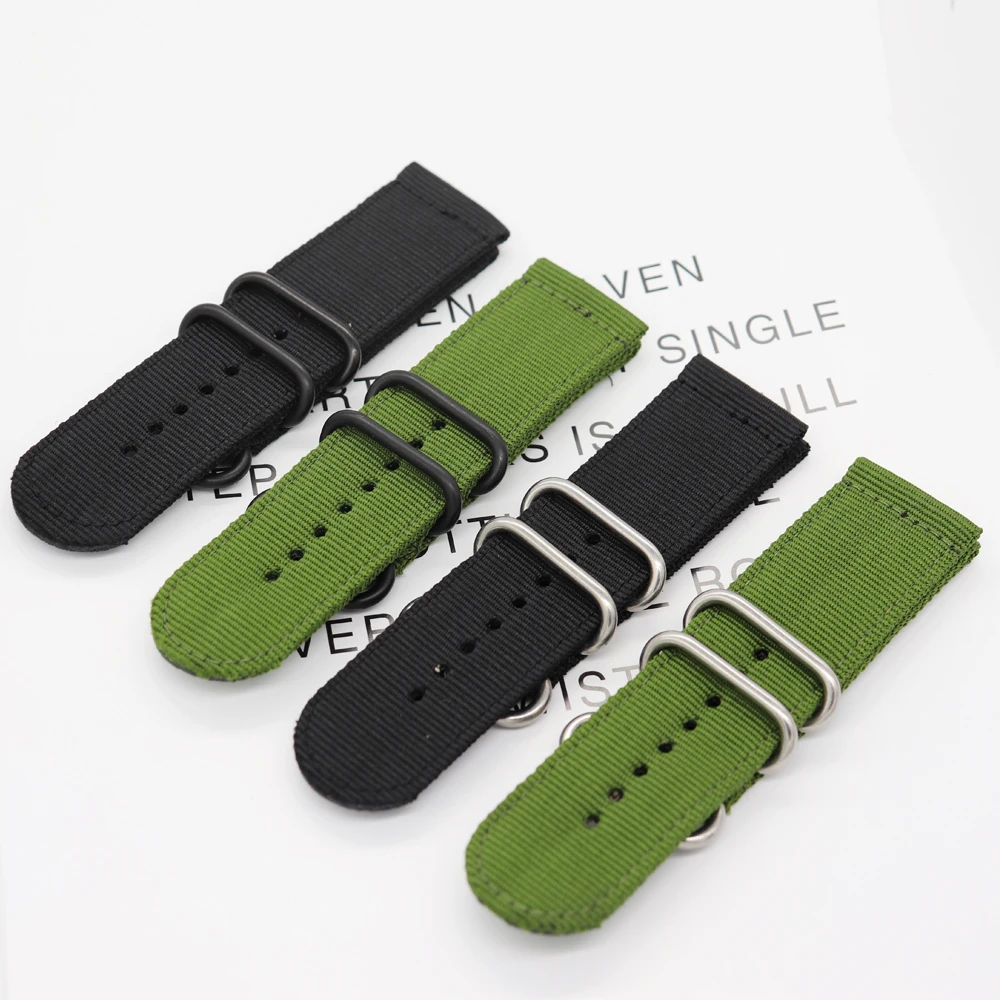 High Quality Nylon Watchbands 26MM For Watch Strap Men\'s Wrist Watch Bands 28MM sport watch bracelet belt