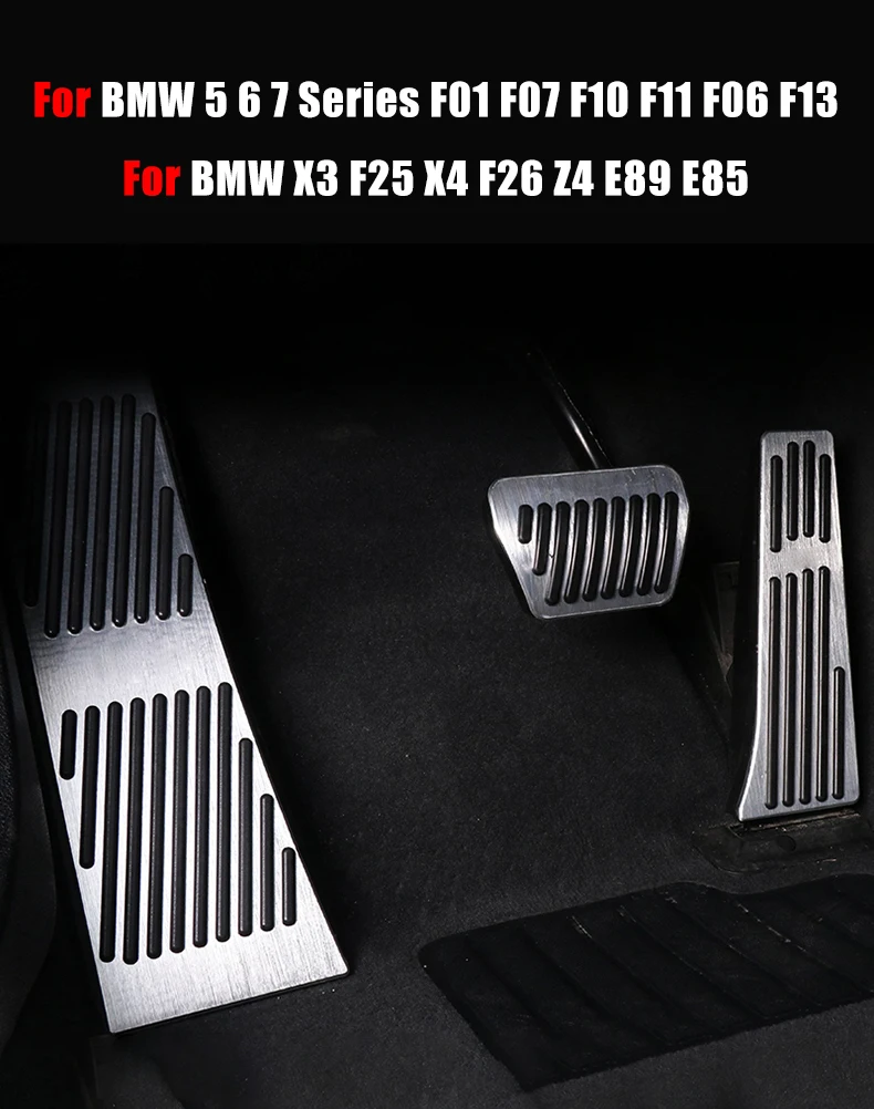 Für BMW 5er 6er 7er Serie X3 X4 F25 F26 Z4 E85 E89 F07 F10 F11 F06 F12 F13 F01 F08 F03 Auto Gas- und Bremspedale Zubehör – Detail 1