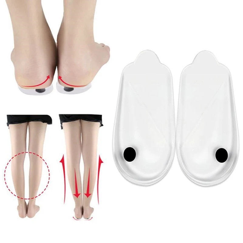 Magnetic  silicone insoles orthotics X/O-type legs corrector gel pillow for heel orthopedic insoles shoes pad heel patches