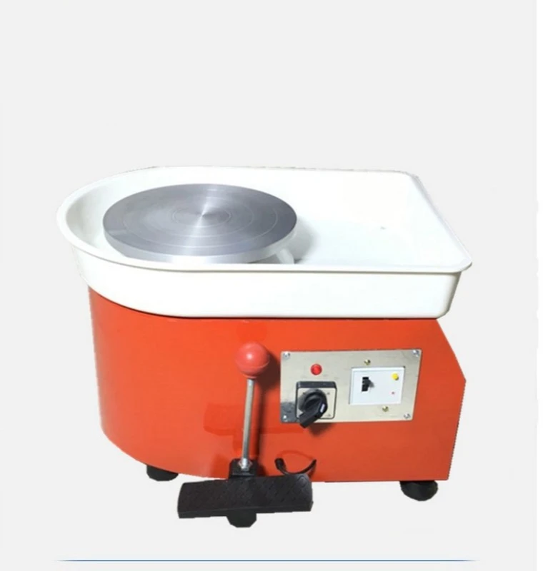220V 350W Pottery Wheel Machine Ceramic Forming Tool Can Wash Basin with Pedal Control Rotating Electric Ceramic Machine