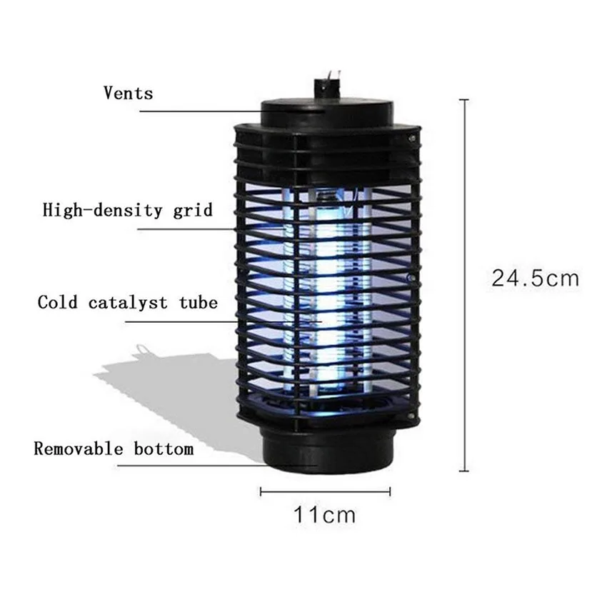 110V 220V UV Electronic Mosquito Killer Lamp Insect Fly Bug Trap Zapper Anti Mosquito Bedside Night Light Lantern Repellent Lamp