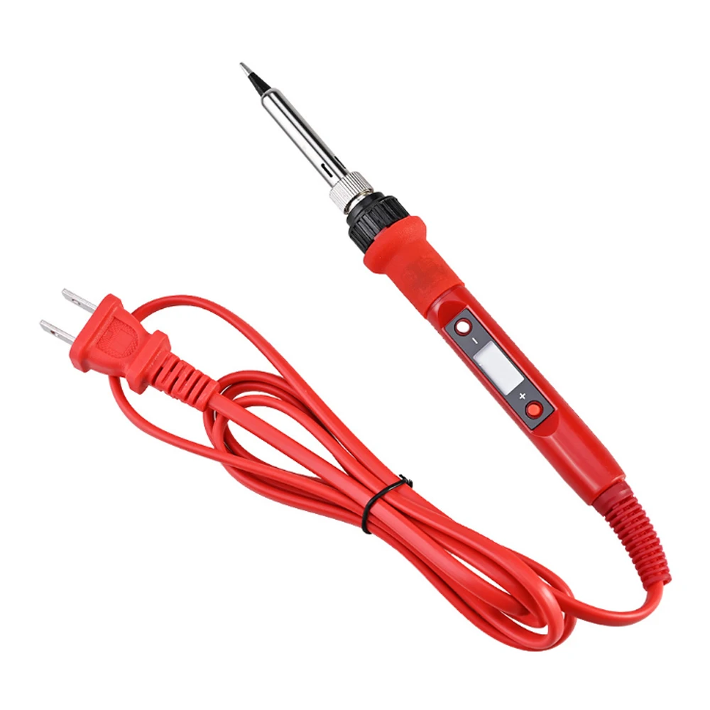 80W 110V/220V จอแสดงผล LCD อุณหภูมิปรับ Soldering Iron เคล็ดลับซ่อมบ้านเครื่องมือเชื่อม