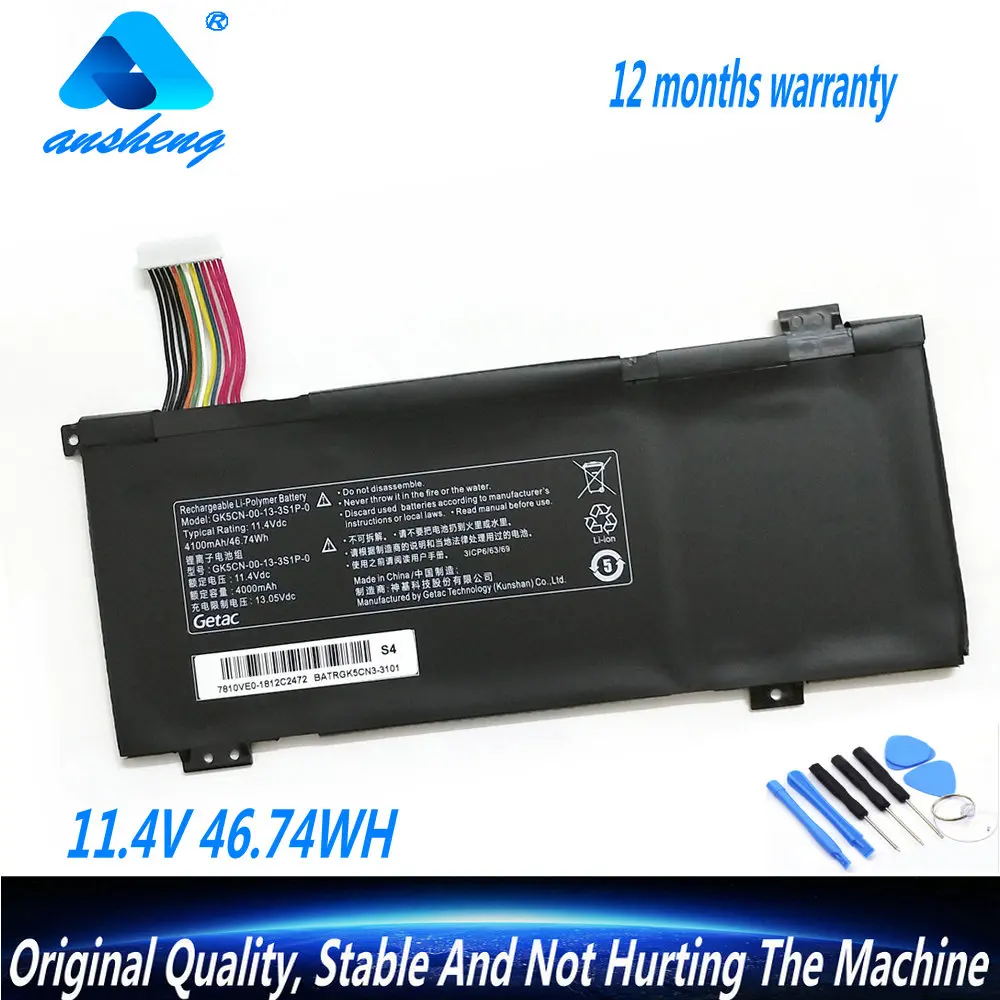 Genuine Bateria para Mechrevo Gk5cn00133s1p-0 X8ti z2 Machenike T90 Plus T90-t3p F117-b F117-b6 para Tongfang Gk5cn5z Gk5cn6z