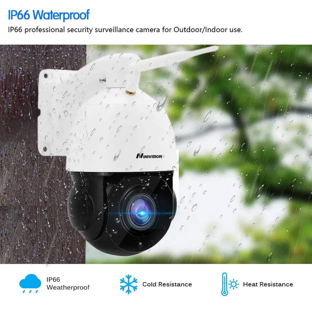 5MP Outdoor PTZ Wifi Camera 36x Zoom HD Wireless IP Camera Max 120M Night vision AI Human Detection Two Way Audio ICSEE H.265X