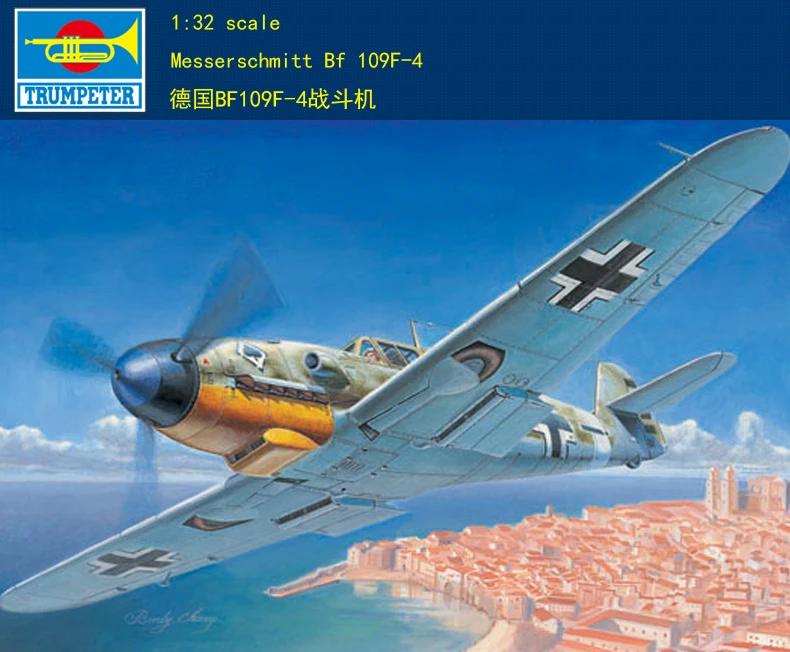 Trumpeter 02292 1/32 Messerschmitt Bf 109F-4 모델 건설 키트 추천 및 평가