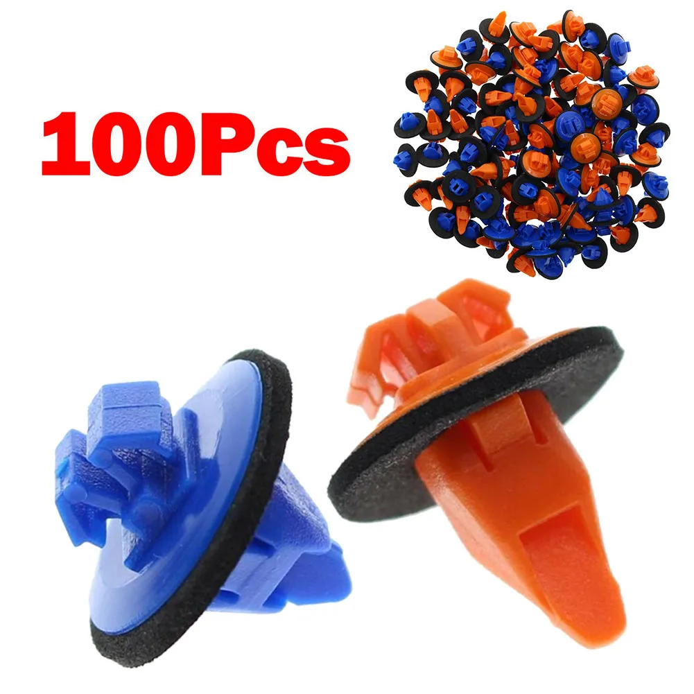 100pcs Fender Flare Retainer Clips 75495-35010 For 2005-2016 for Toyota for Tacoma 75397-35010 Orange Clips High Quality