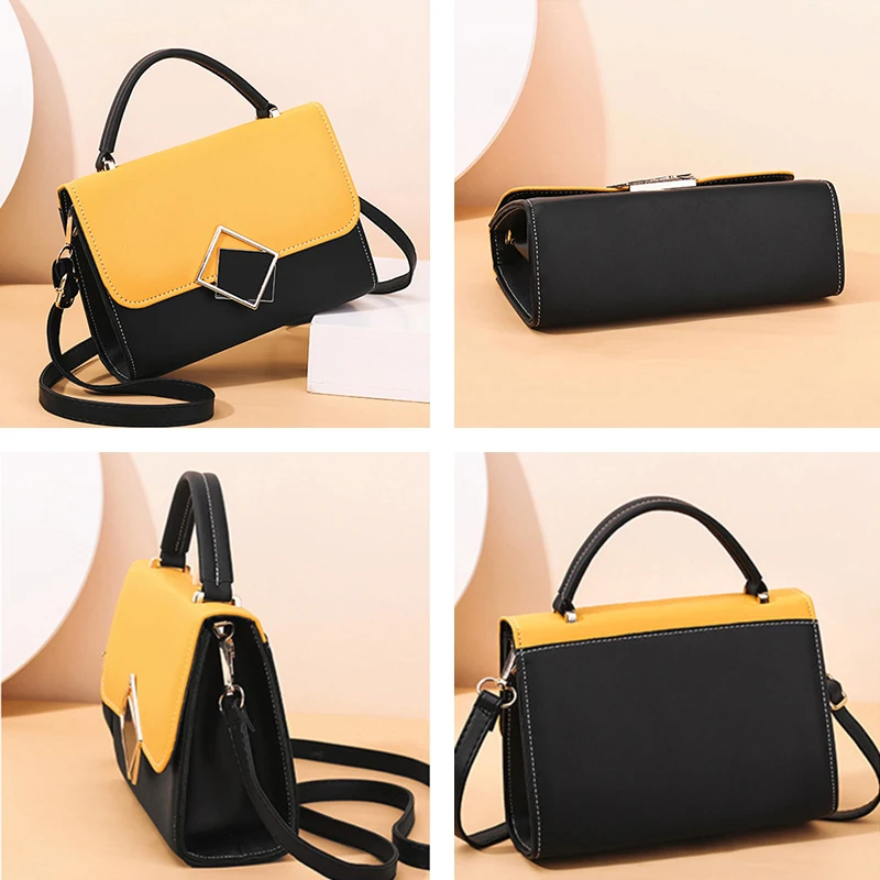 Women Small Handbag Luxury Messenger Bag High Quality PU Leather Shoulder Bag Ladies Lock Design Crossbody Bags Female Bolsas