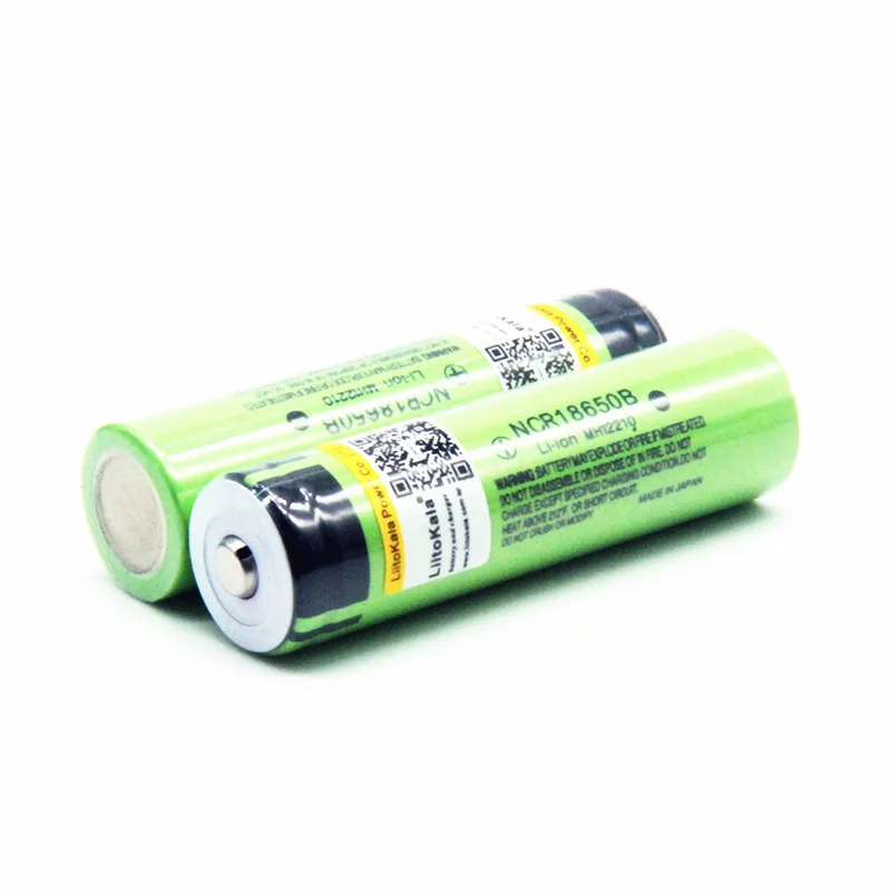 Hot liitokala 100% New Original NCR18650B 3.7v 3400mah 18650 Lithium Rechargeable Battery For Flashlight batteries (NO PCB)