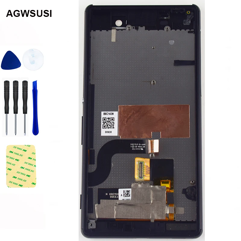 For Sony Xperia M5 E5603 E5606 E5653 LCD Display Monitor Panel Screen Touch Screen Digitizer Sensor Glass Assembly Frame