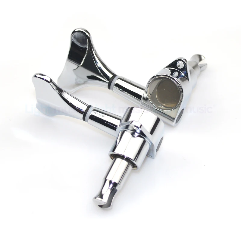 1pcs 4 String Bass Guitar Sealed Tuners Tuning Pegs Machine Heads Chrome Black For Bass Accessories