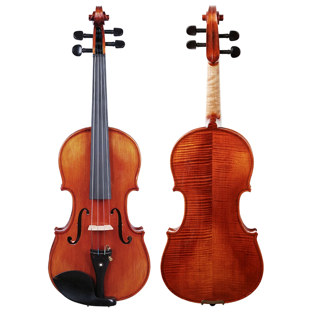 

Astonvilla 4/4 Violin Spruce Panel Solid Wood Natural Acoustic Violin Fiddle with Case & Bow Violin Parts & Accessories