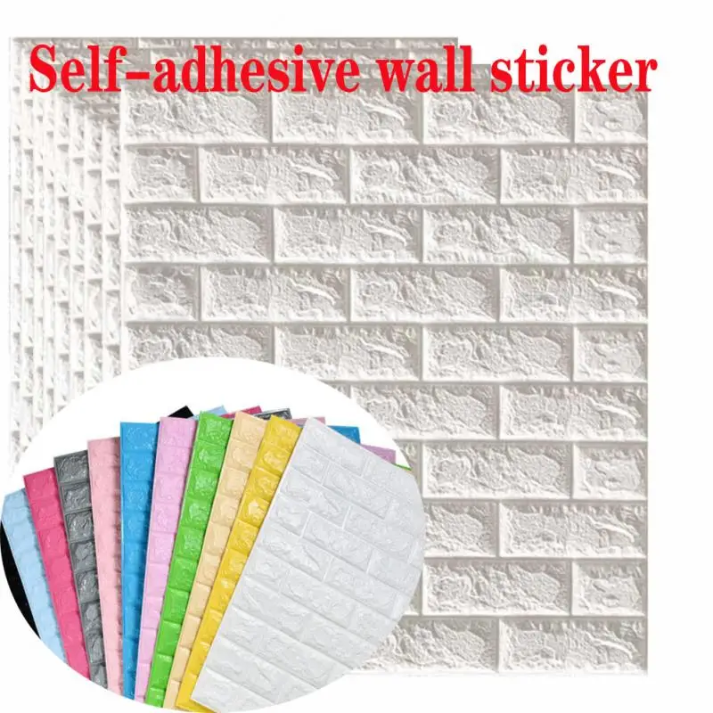 

3D Wall Stickers Self Adhesive Foam Brick Room Decor DIY 3D Wallpaper Wall Decor Living Wall Sticker For Kids Room Home Decor