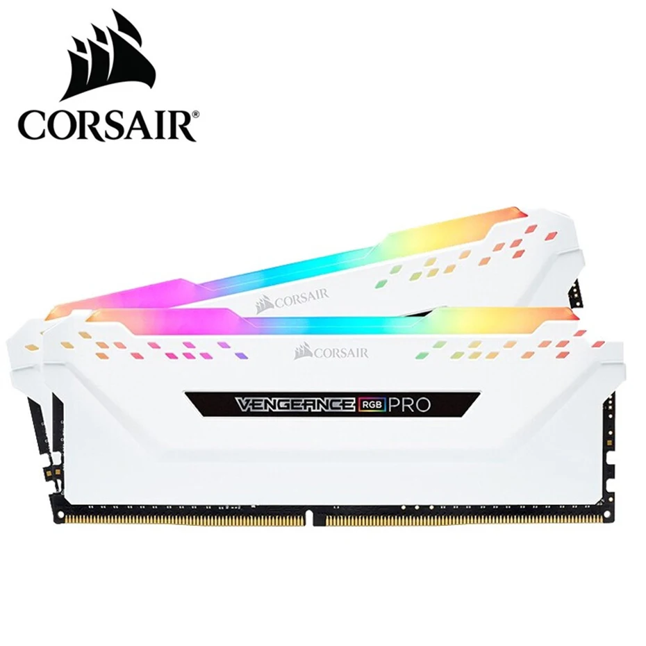 

CORSAIR VENGEANCE RAM Memoria White RGB PRO DDR4 PC4 RAM 16GB 32GB 3200MHz 3600MHz DIMM Desktop Memory Module Dual-channel