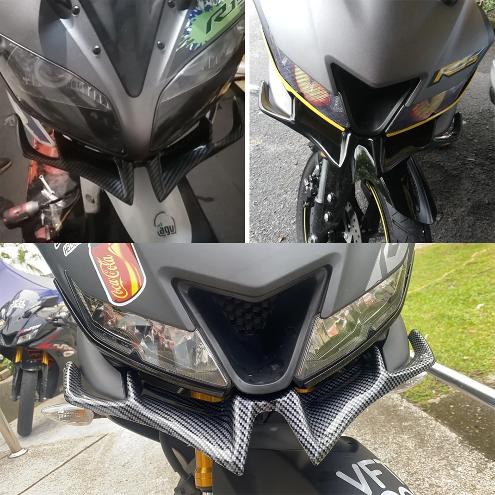 RS200 ABS Motorcycle Front Fairing Winglets Aerodynamic Protection Guard  Cover For BAJAJ Pulsar RS 200 Accessories Parts