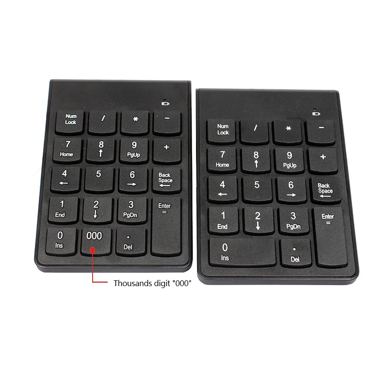 Wired Numeric Keyboard USB Chocolate Mini Keyboard Black Color