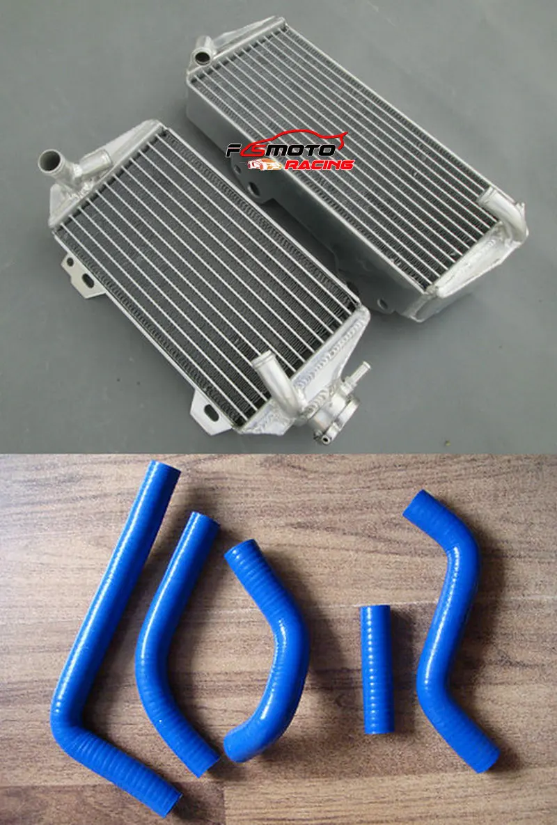 L&R Aluminum Radiator + Hose Racing For Suzuki RMZ450 RMZ 450 2008 2009 2010 10 09 08