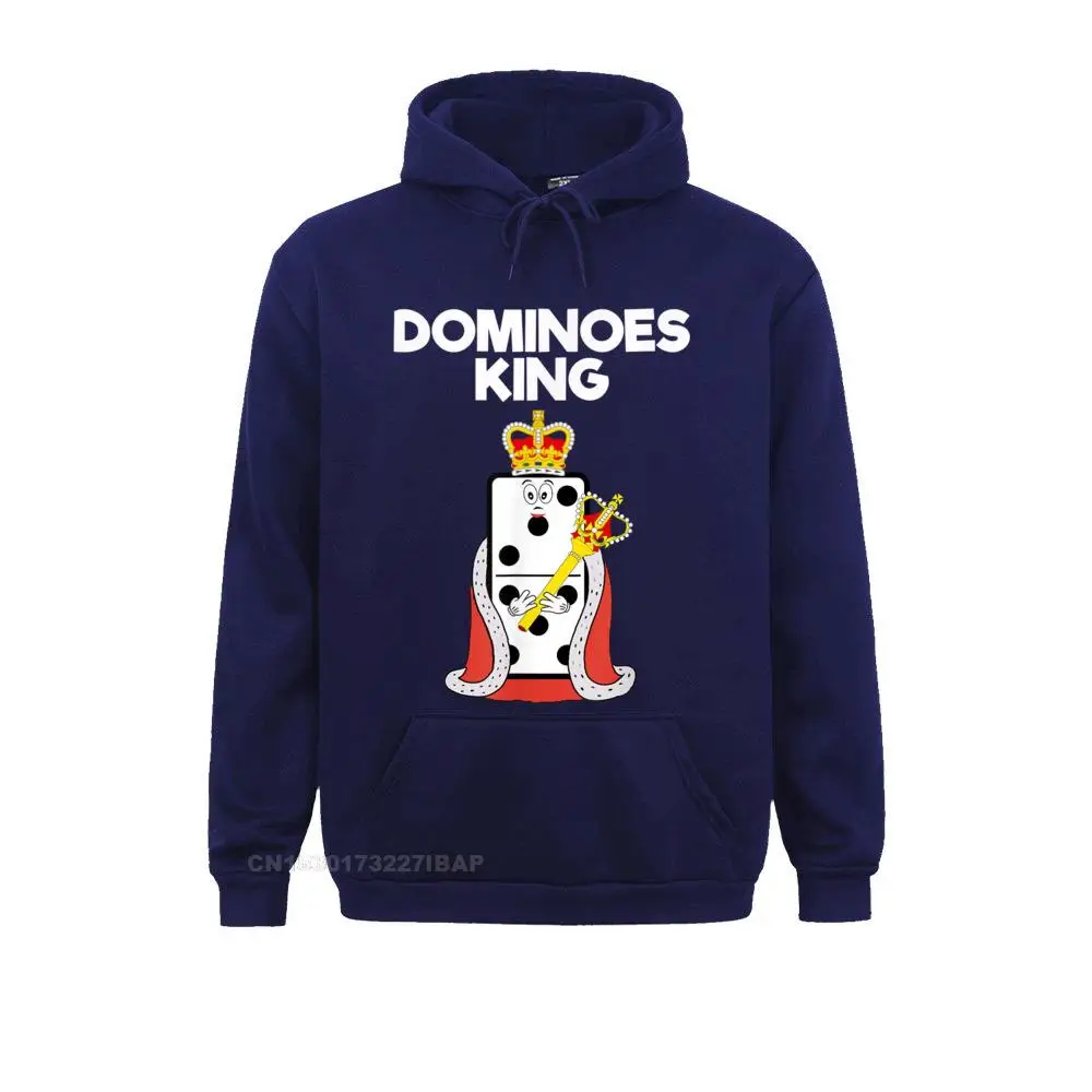 Dominoes Funny Dominoes King cosie Sweatshirts for Adult Autumn Hoodies Printing Hoods Long Sleeve 2022 Popular