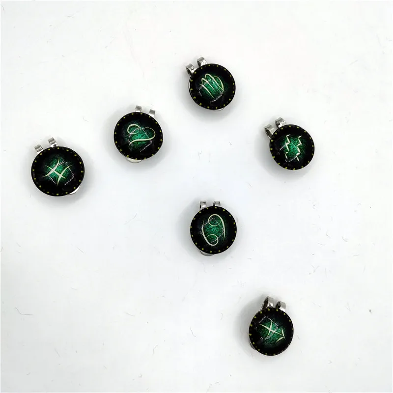 NEW 12 Constellations Golf Ball Marker With Magnetic Hat Clip Simple Pattern Style VARIOUS DESIGNS