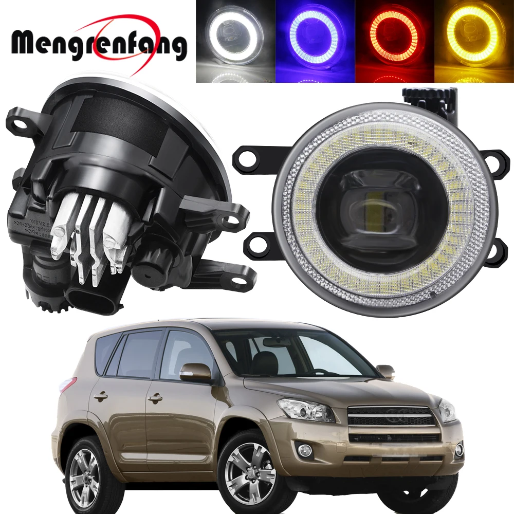 

2in1 Car LED Fog Light Assembly Angel Eye DRL Daytime Running Lamp 30W 8000LM 12V For Toyota RAV4 RAV 4 2006-2012 2016-2018