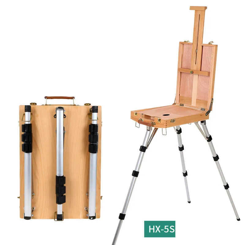 

Oil Paint Easel Sztaluga Sketching Oil Paint Easel Portable Painting Box Adult Caballete Lifting Solid Wood Caballete De Pintura