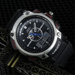 Ohsen Men Sport Watches Military Casual Sports Men's Quartz Watch Waterproof Rubber Clock Male Wristwatches Relogio Masculino