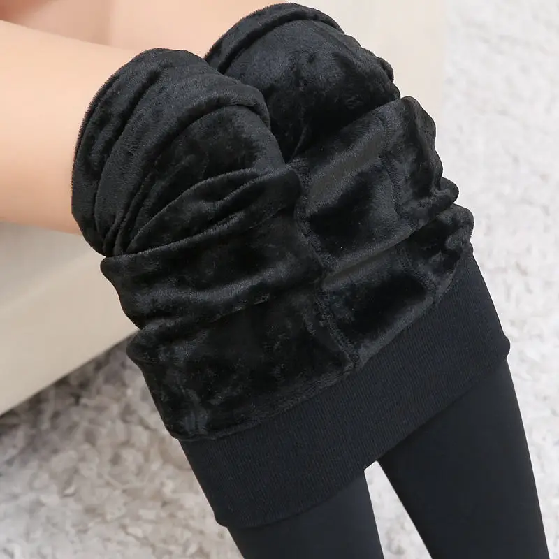 Women Winter Warm Thick Tights winred Thermal Lined Stockings Pantyhose Women Thick Warm Fleece Villi Velvet Pantyhose