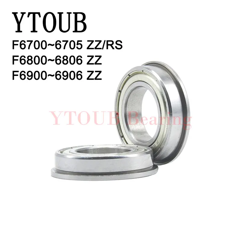 

5PCS Flange Ball Bearing F6700 F6702 F6800 F6801 F6802 F6900 F6901 F6902 F6903 ZZ Z RS Thin Wall Metal Shielded Flanged Bearings