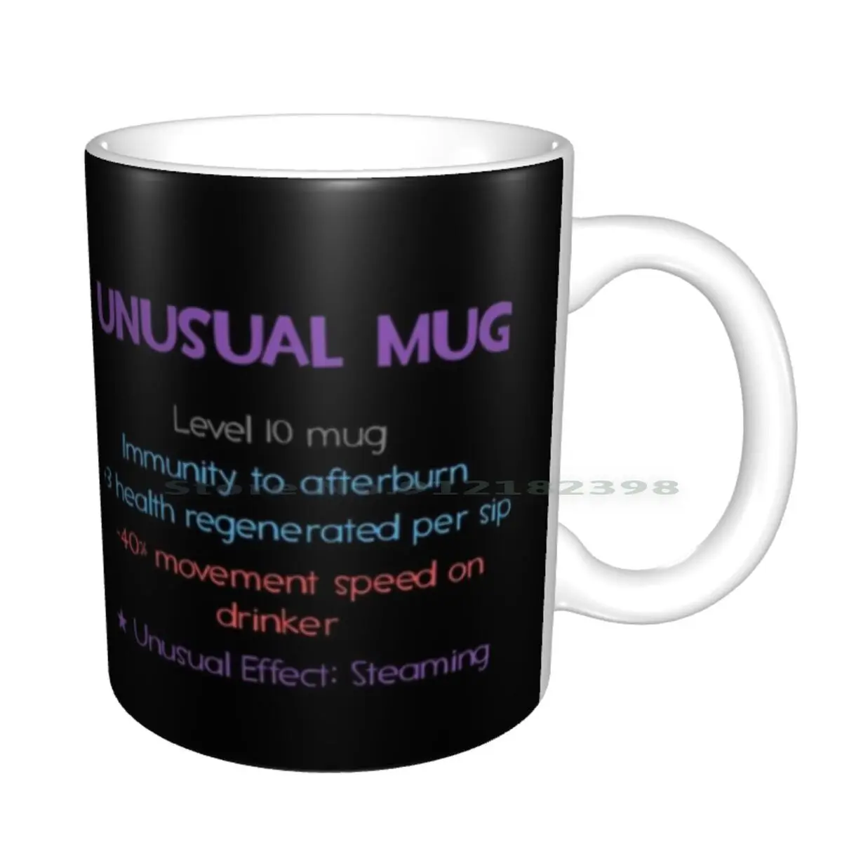 Team Fortress 2 Tf2 Unusual Mug Unusual Effect Steaming Unusual Hat Purple Text Ceramic Mugs Coffee Cups Milk Tea Mug Tf2 Team