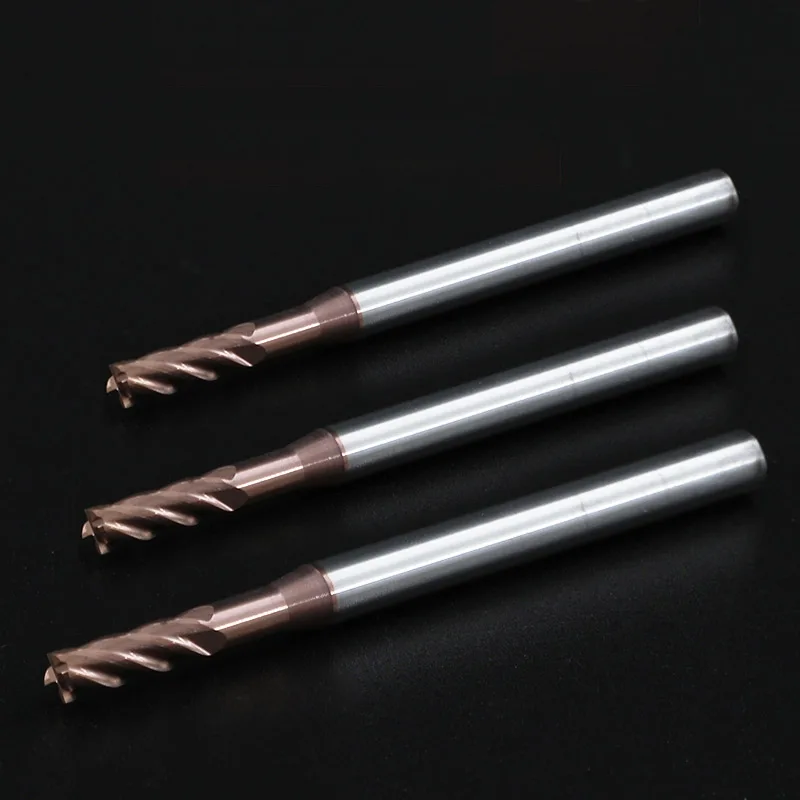 Fresa in metallo duro HRC55 per frese a gola profonda in acciaio fresa per utensili CNC in alluminio fresa per metallo 1/1/2/2//3mm
