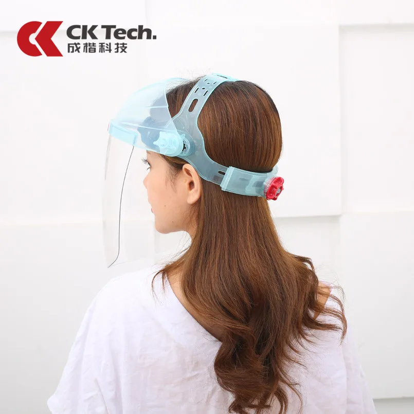 CK Tech. Anti-saliva Windproof Dust proof Protection Face Mask Transparent PC Safety Face Shield Screen Spare Visors images - 6