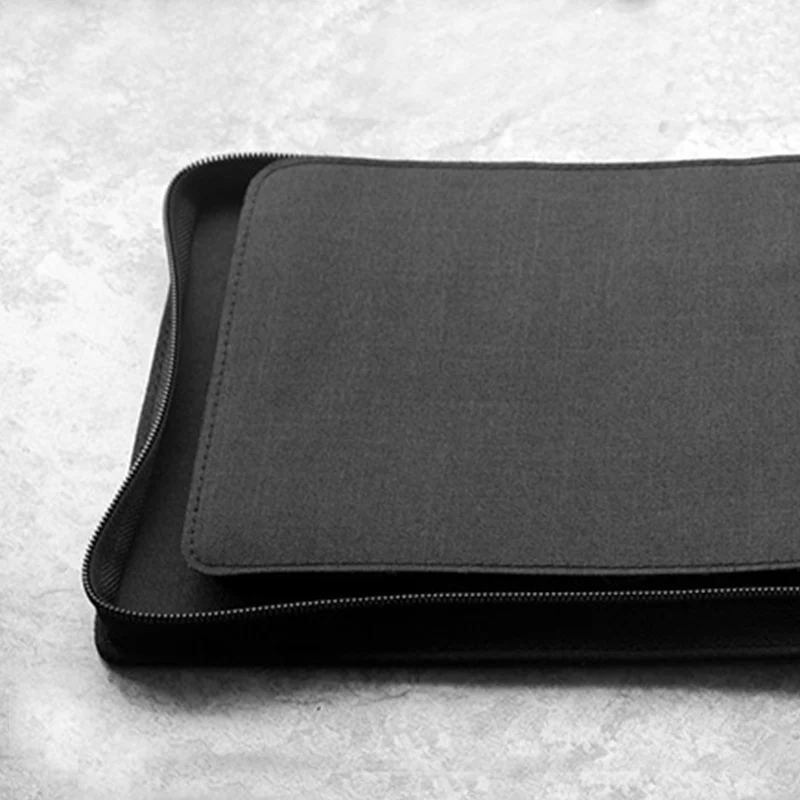 KACO KacoGreen  ALIO Pen Storage Bag For 10 20 pens zipper warterproof pen storage bag Black Sign Pen Case Holder Pouch Pencil