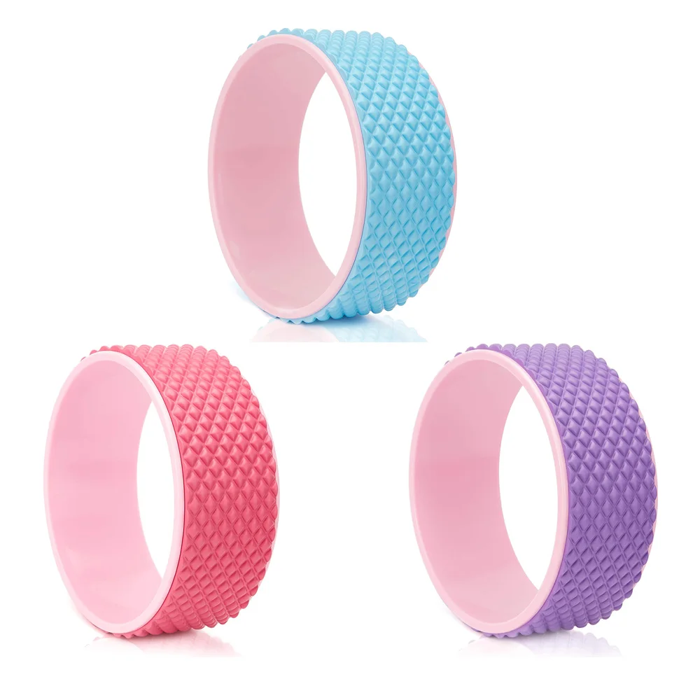Yoga Wheel for Back Pain, Stretcher and Back Roller for Improving Backbends, 13x5 inch