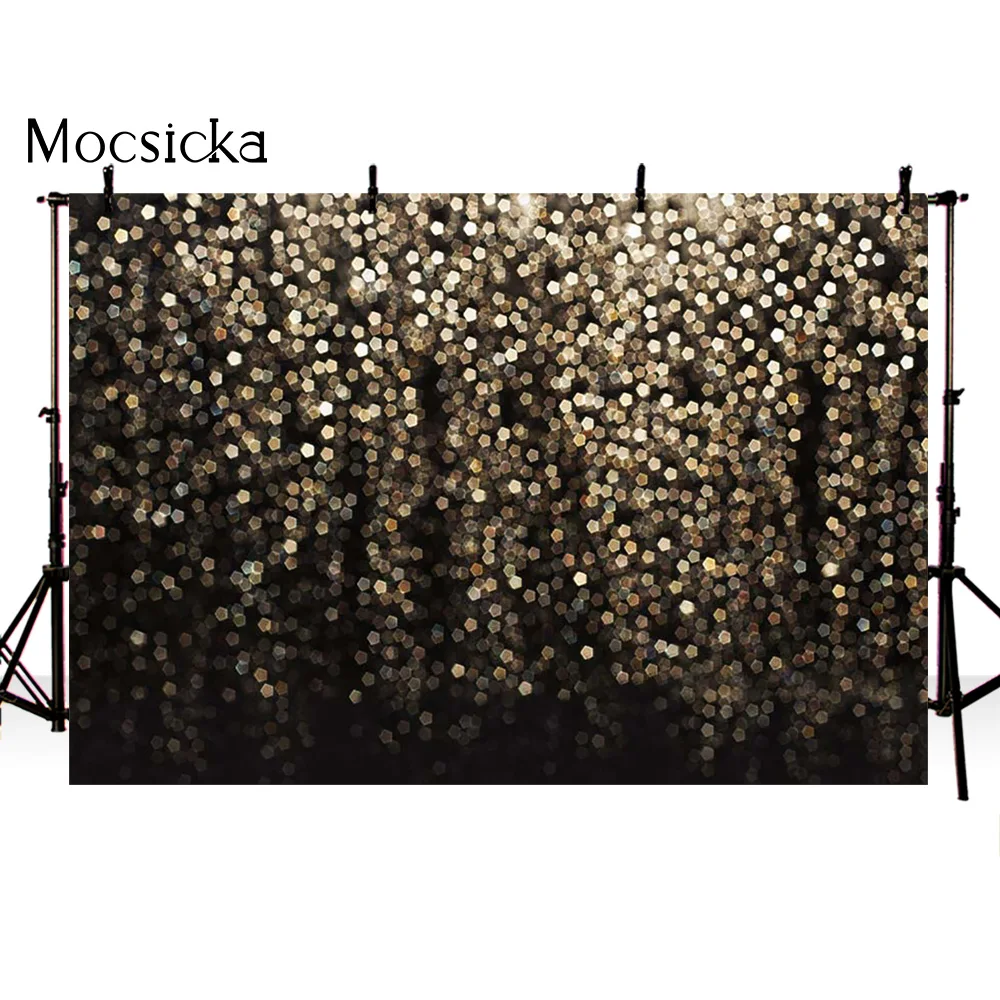 사진용 크리스마스 트리 겨울 눈 배경, 보케 반짝이 파티 장식, 선물 양말 사진 배경, 스튜디오 포토콜