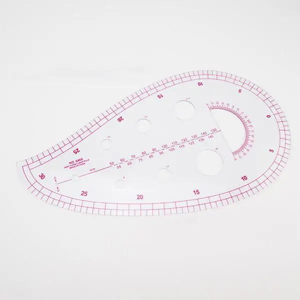 4 szt. Zestaw linijki do szycia miarka metryczna wzór krzywej klasyfikacja malowana ikona szablon pomiaru linijki