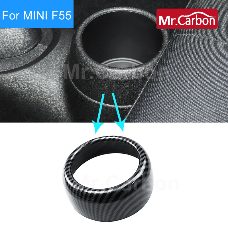 Car Rear Seat Water Cup Holder Decorative Modified Shell For BMW MINI ONE COOPER F55 F56 F57 Interior Modification Accessories