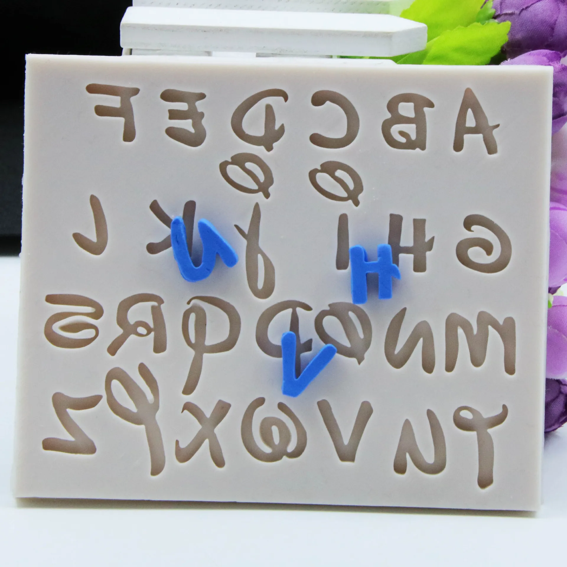 3D Letter Alphabet Silicone Mold Message Board Cake Molds Fondant Topper Chocolate Cake Decorating Tools K688