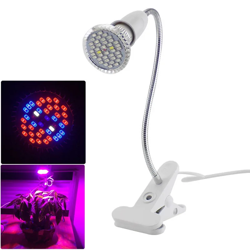 

Full Spectrum 40 Leds growing bulbs lamp With 360 Degrees Flexible Lamp Holder for Hydroponic plants lighting plant greenhouse