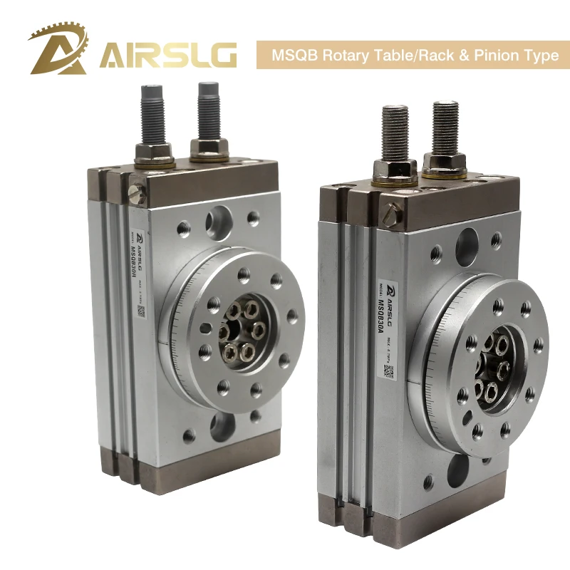 AIRTAC Type Rotary Pneumatic Cylinder HRQ Adjustable 0-190 degrees HRQ10 HRQ20 HRQ30 HRQ50 HRQ70 HRQ10A HRQ20A HRQ30A HRQ50A