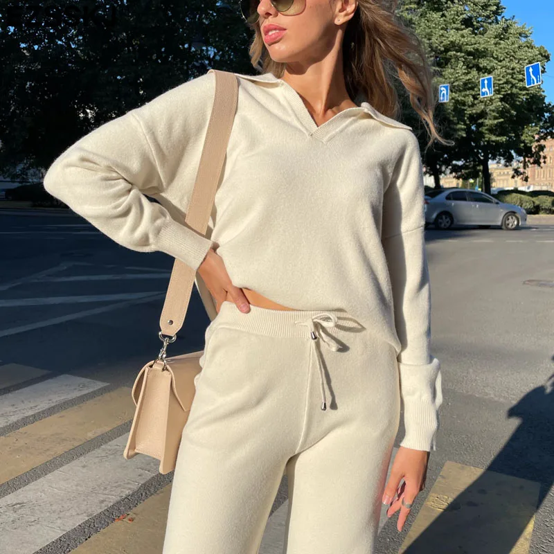 

Autumn Winter polo collar oversize thick Sweater pullovers Women 2021 loose cashmere Sweater Pullover female Long Sleeve