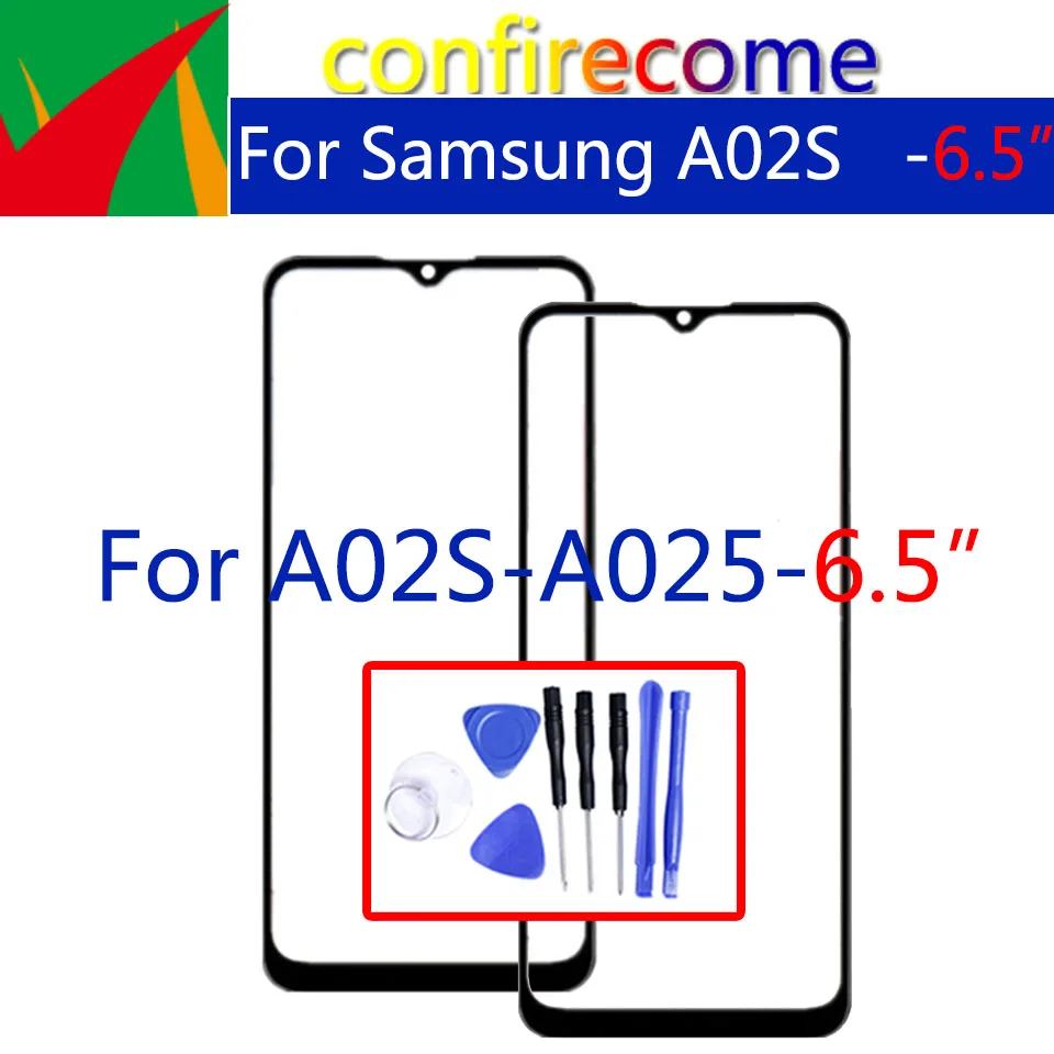 Внешний экран для Samsung Galaxy A02S A025 сенсорный экран ЖК Переднее стекло Замена объектива