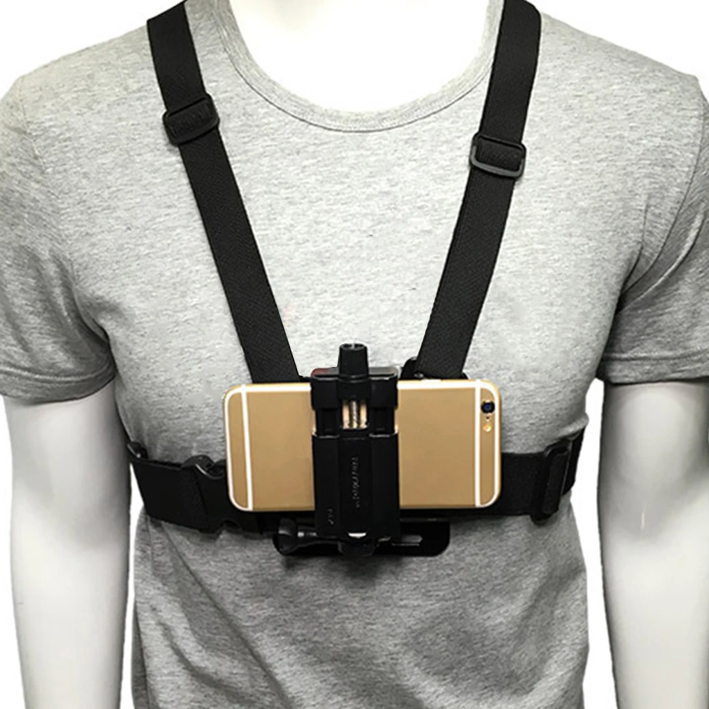 Chest Mount Phone Holder Adjustable Action Chesty Strap Harness