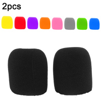 2pcs Colorful Windscreen Microphone Windshield Recorder Pen Sponge Ball Type Cover Foam Filter Handheld Microphone Cover