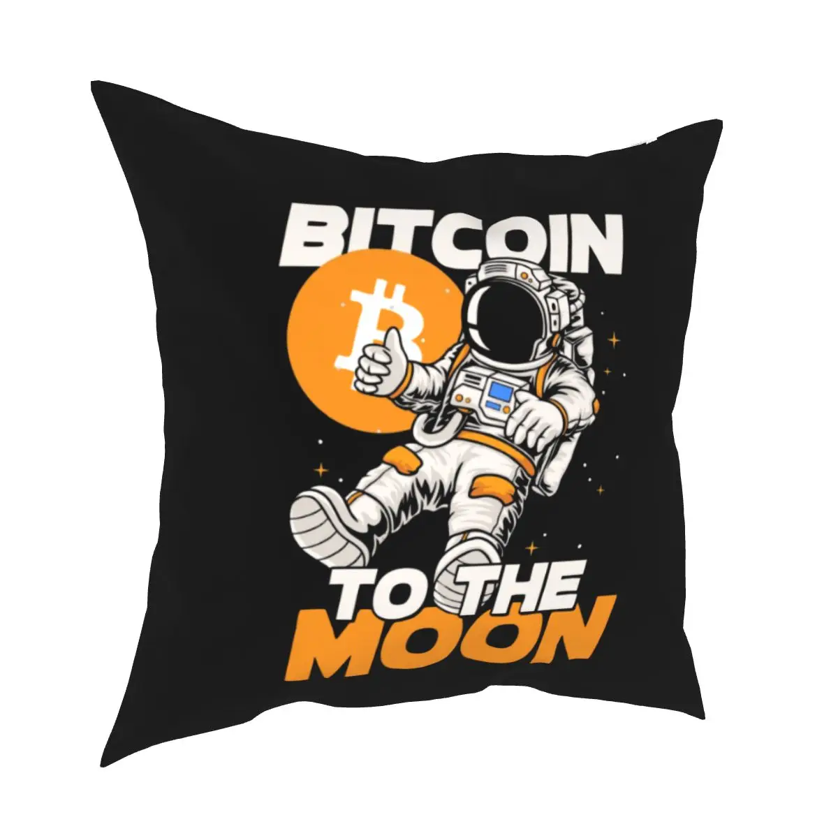 Bitcoin To The Moon Pillowcase Cushion Cover Decoration Crypto Cryptocurrency Currency Pillow Case Cover Living Room 40*40cm