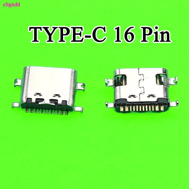 

2 pcs USB 3.1 Type C Connector 16 Pin Female Right Angle SMT Guide USB Jack 3.1 Version Socket Receptacle For Lenovo S5 K520