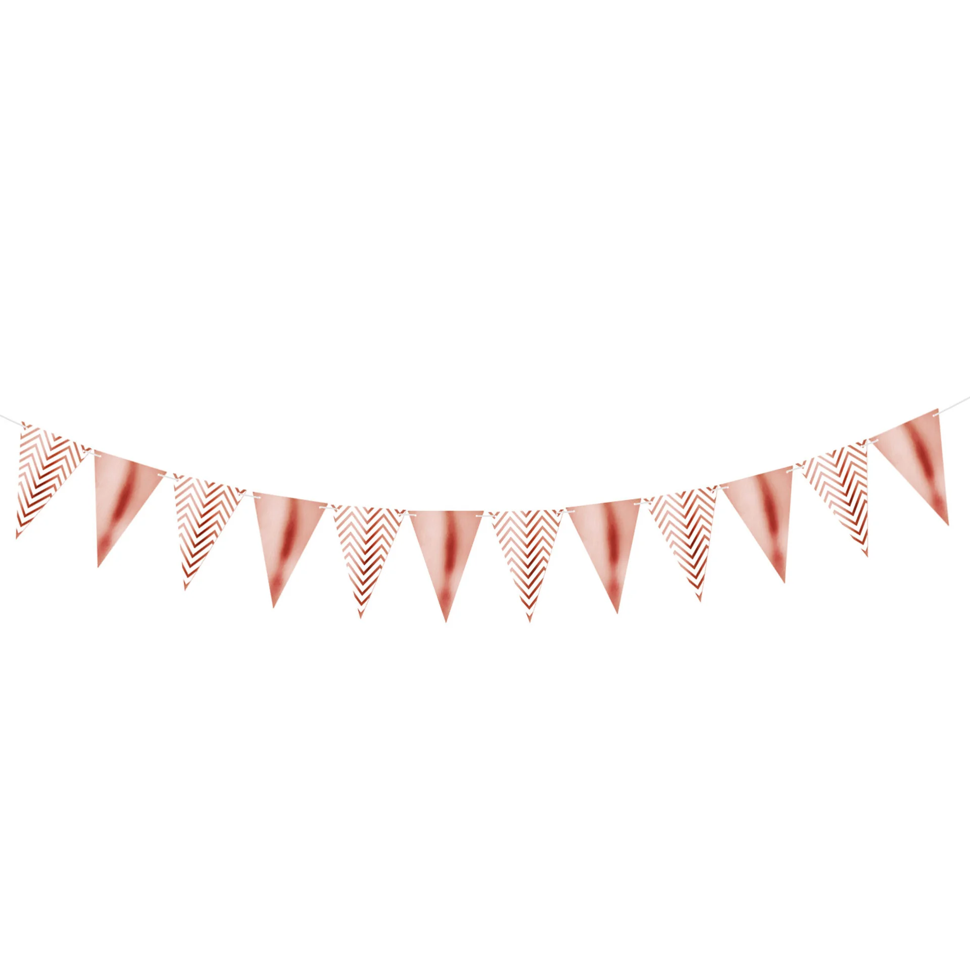 Happy birthday swallowtail pull flag golden letters triangle bunting birthday party decoration bunting wholesale