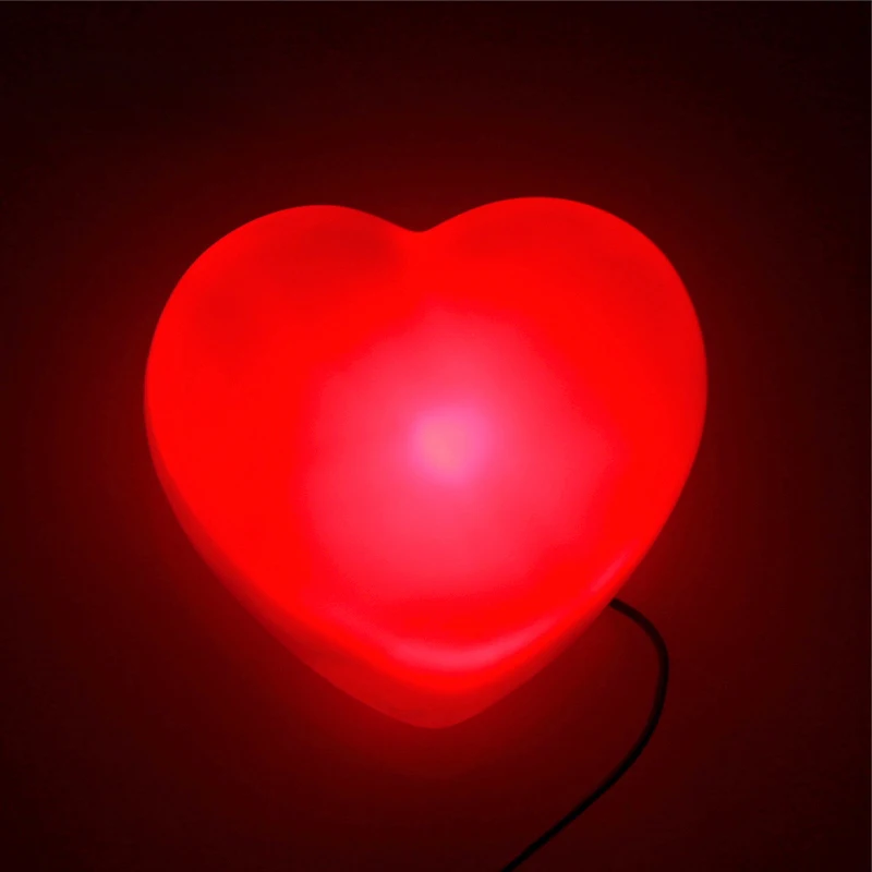 Heart Light (Red Color) Magic Tricks Appearing Lighting Stage Close Up Party Gimmick Props Lovely Comedy Accessories G8116